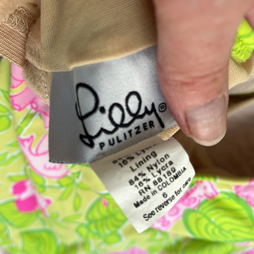 Lilly Pulitzer White Label San Diego Zoo Print Tankini Top and Bottom 2 Peice💕 - Picture 7 of 9